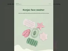 Голубой цвет Квадратный корпус Размер 8*6*2,5 см Конжак Губка 16 грамм/аксессуары Устойчивый запас video