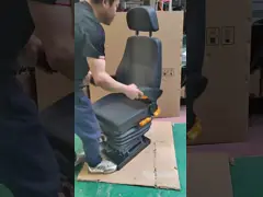 Крутящееся автокресло с механической подвеской и регулируемым углом спины video