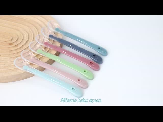 Non-Toxic Bear Silicone Spoon Fork For Kitchen Utensils Eco-Friendly Durable