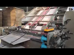 High Speep Full Servo Controlled Flute LaminatorGW-1450L video