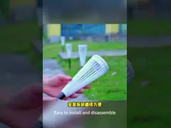 Outdoor Solar Garden Lamps White Light 6000K D 8*H 45.5cm Solar Energy