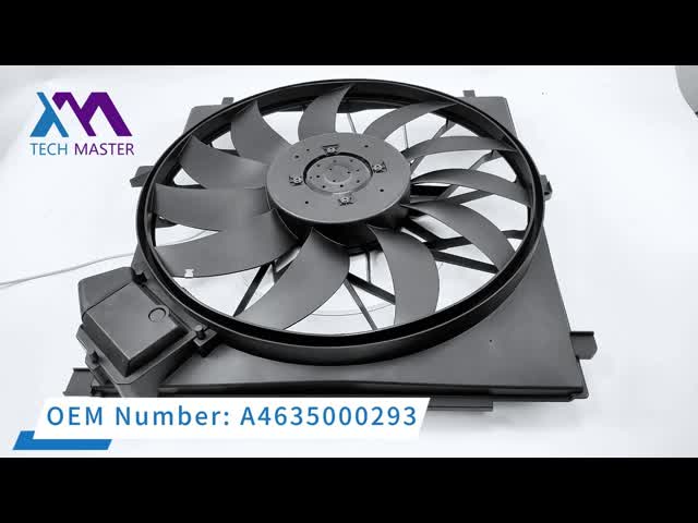 Вентилятор радиатора охлаждающего вентилятора 17427601176 BMW X3 2011-2018 F25 400W автоматический видео