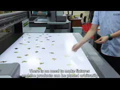 China Steel Frame UV Flatbed Printer With Epson DX5 Print Head For Rigid And Flexible Materials supplier