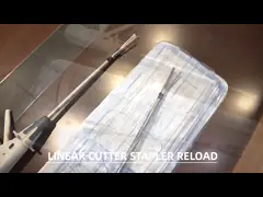 Гекко когтя одноразовый линейный резач Stapler 3 ряда различной высоты штифтов video