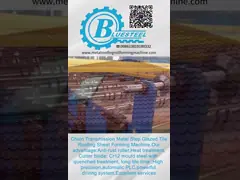 Плитка низкой урожайности машины завальцовки металла потребления высокой стальная формируя машину video