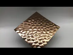 AISI 304 316 PVD Rose gold color honeycomb Patterned plate stainless steel texture Sheet