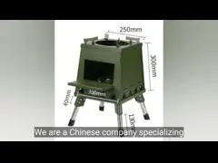 Свертываемые ноги Портативный барбекю с термометром и кислородом video