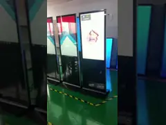 55 дюймовый вертикальный рекламный дисплей на полу стоящий 4K LCD видеостень 1920x1080 video