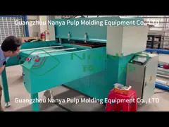 Утеска края прессформы бумажной пульпы/автомат для резки края с высоким давлением video