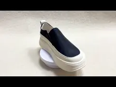 Schuhe für Frauen mit dicken Sohlen und Slip-on-Schuhe Frühjahr Sommer Herbst