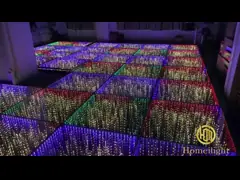 Портативный освещенный закаленный стеклянный 3D танцпол Золотая Звездная Новый стиль танцпол video