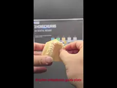 Зубная 3D-печать прозрачный ортодонтический крепление крепление руководство УФ смола материал video