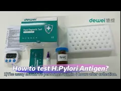 Фекалии набора теста антигена привратников желудка h CE пробуя точность быстрого диагностического набора высокую video