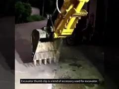 China Loading Unloading Excavator Bucket Thumb Clamp Mechanical Mini Big Bucket Thumb Used For DH55 supplier