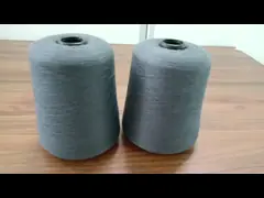 Черная пряжа 21s 28% волокна из нержавеющей стали, 36% хлопка смешан с 36% полиэстером для антистатических носков video