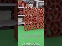 Архитектура виллы фасада кирпича блока ветерка современной глины дизайна стены неубедительная video