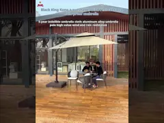 Улучшить садовый зонтик с двойным навесом и черным рукояткой video