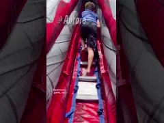 Фиолетовый Детский Водный Слайд Надувный Водный Бассейн Играть Водные Игры Надувный Слайд video