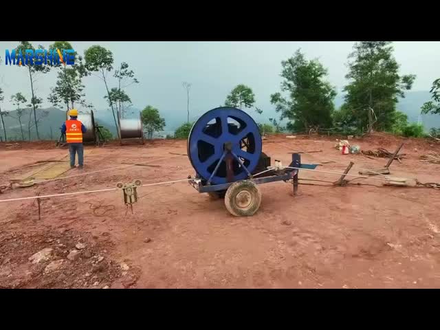 Opgw Conductor Hydraulic Cable Tensioner Unit Stringing Equipment
