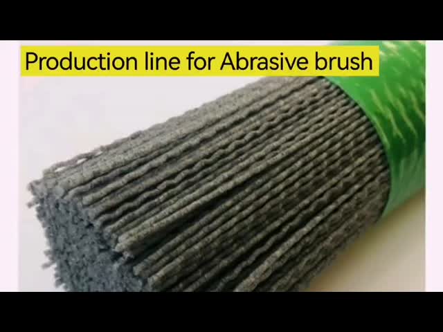 Production line abrasive brush