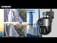 На открытом воздухе двойная камера CCTV объектива PTZ с картой SD оптически сигнала 10X микро- video