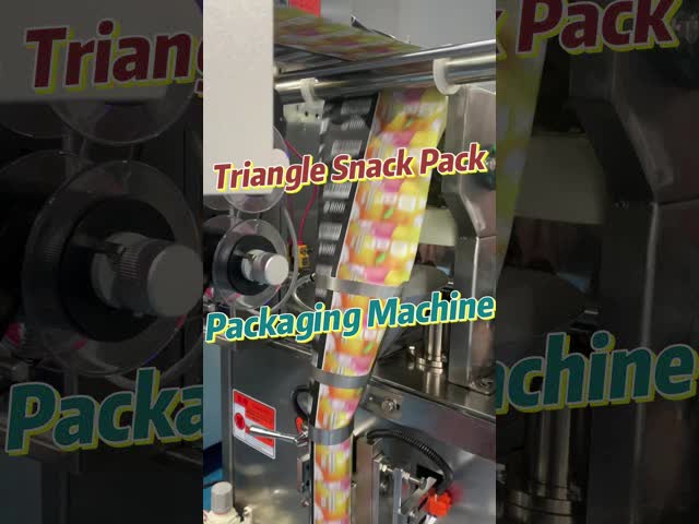 トライアングルバッグ スナック包装機 垂直ロールフィルム 自動粒子の食品包装機