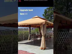 Waterproof Pavilion Sunshade Steel Frame Gazebo 3*6m For Outdoor Activities