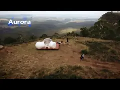 Пластмассовый ПВХ надувный пузырь дом на открытом воздухе кемпинг Прозрачный пузырь купол палатки video