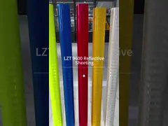 10 лет HIP акриловый печатный микропризматический отражающий винил для дорожных знаков video