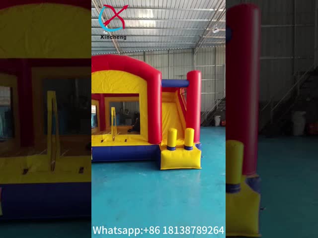Casa de saltos inflável comercial com escorrega seca Castelo inflável engraçado