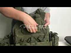 Ровный жилет Molle армии бронежилета 600D Cordura полиции IIIA video