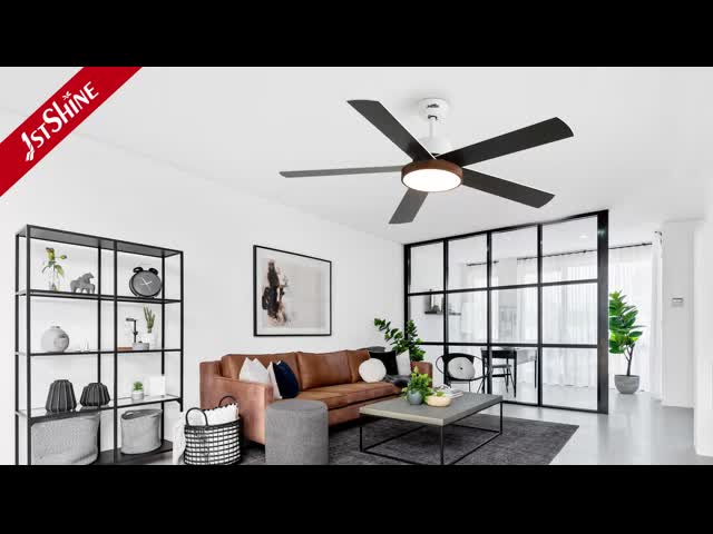 Современный потолочный вентилятор с двигателем DC Smart Dimmable LED видео