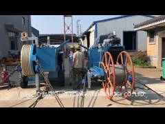 80Kn воздушная линия гидравлический тягач напряжения кабельное оборудование video