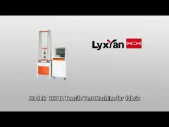 Компьютерная машина для испытаний на разрыв тяги 2kn Инструмент для испытаний на тягу для тканей video