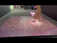 LED DJ стиль зеркало танцевальный пол для бара / дискотеки Ночной свет музыкальный плей паб Сцена окрашивания Led танцевальный пол video