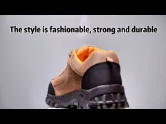 Shengjie Удобные унисексные металлические окуляры Низкая резьба сетка кожа верхняя часть Рабочая обувь Закрытие резиновые ботинки Обувь безопасности video
