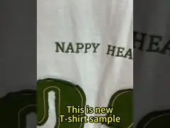 На заказ Летний тяжеловесный винтажный скованный пластырь вышивка кислотная стирка хлопчатобумажная футболка мужчины video