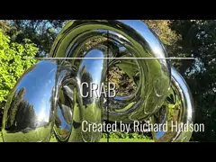 3M Long Mirror Polished Outdoors Stainless Steel Crab Sculpture