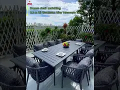 Наружный стол балконный кресло для отдыха с индивидуальным цветом и тканью video