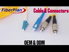 2.0mm 3,0mm Fiber Optic Patch Cord LC/UPC-LC/UPC Duplex Single Mode Fiber Cable (кабель из однорежимных волокон) video