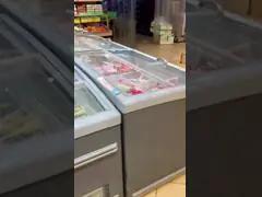 Покрашенный стальной охладитель Multideck открытый, холодильник дисплея молокозавода супермаркета video