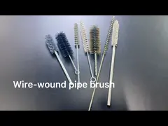 Нержавеющая сталь Спиральная чистка щетки латуни Стержная труба щетка абразивная нейлоновая трубка щетка video