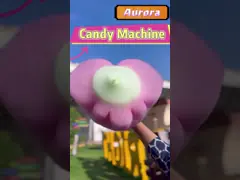 Машины для продажи хлопчатобумажной конфеты Коммерческие полностью автоматические машины для продажи конфеты video