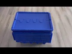 Nestable Stackable Heavy Duty Reusable Plastic Shipping Totes Containers With Dolly