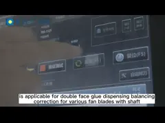 Двухстанционный охлаждающий вентилятор, вентиляторный лезвие Автоматическая клея распределяющая балансирующая машина video