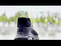 Проницательная муха трикотажные ботинки безопасности Противопробивное металлобезопасное пальцевое обувь PU наружная подошва обувь спортивная обувь безопасности video