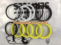 Putzmeister Boom seal Переключающийся цилиндровый уплотнитель Конкретный насос Части грузовика совместимые с Пуцмайстером Конкретные насосы video