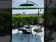 OEM Алюминиевый стол Парасоль Садовый Дверный Стол Зонтик Радио 1.25м video