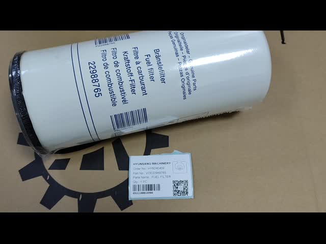 Фильтр топлива двигателя Hyunsang VOE 22988765 VOE 22988765 Для L220D L180D видео