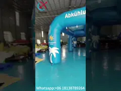 Ketahanan Angin Tenda Kabut Inflatable Acara Luar Ruang Pendinginan Stasiun Kabut Portable Dengan Pompa Tekanan Jet Air